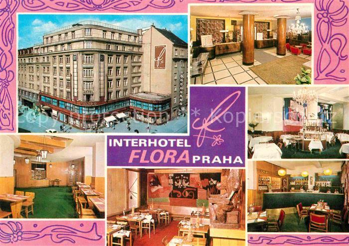 Praha Prahy Prague Interhotel Flora Halle Gastraum Speisesaal