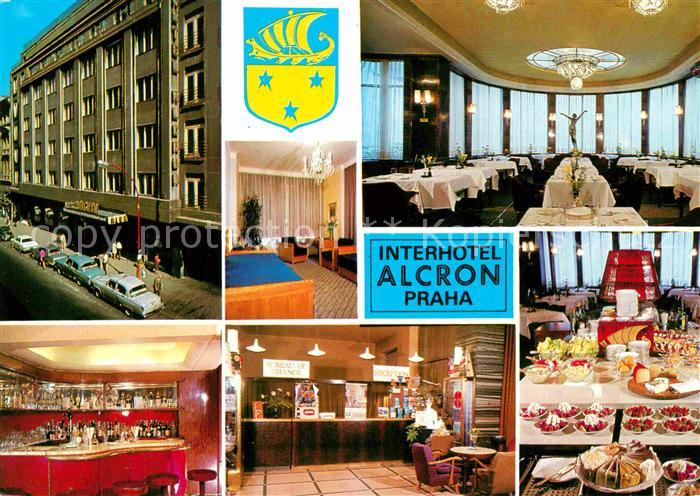 Praha Prahy Prague Interhotel Alcron Bar Speisesaal Bueffet