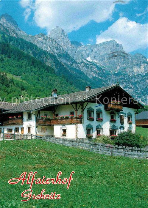 Gschnitz Tirol Alfaierhof
