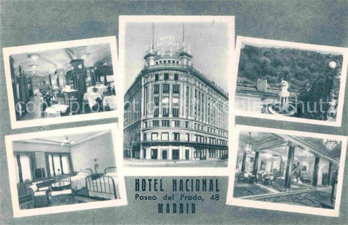 Madrid Spain Hotel Nacional Speisesaal Zimmer Foyer
