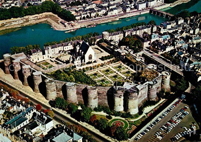 Angers Le Chateau Vue aerienne