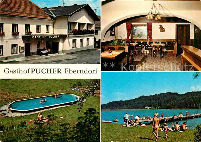 Eberndorf Gasthof Pucher Gaststube Swimmingpool Badestrand