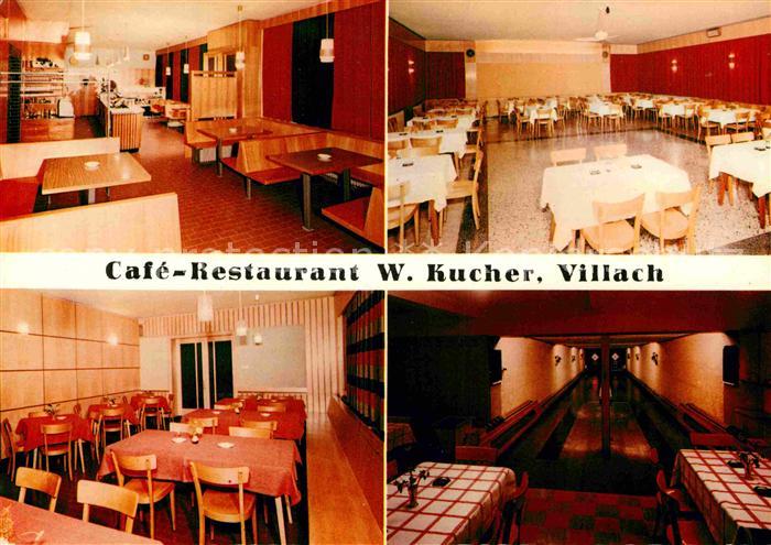 Villach Kaernten Cafe Restaurant Kucher Gaststube Speisesaal Kegelbahn