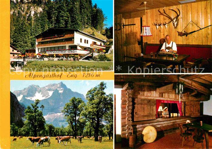 Eng Hinterriss Tirol Alpengasthof Eng Zitherspieler Weidevie