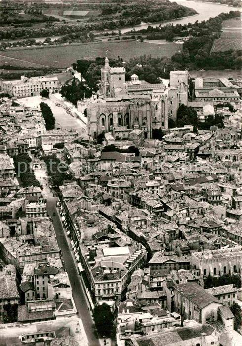Avignon Vaucluse Vue generale aerienne sur le centre de la Ville
