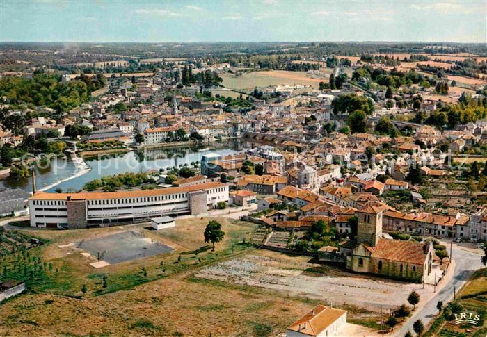 Confolens Vue generale aerienne