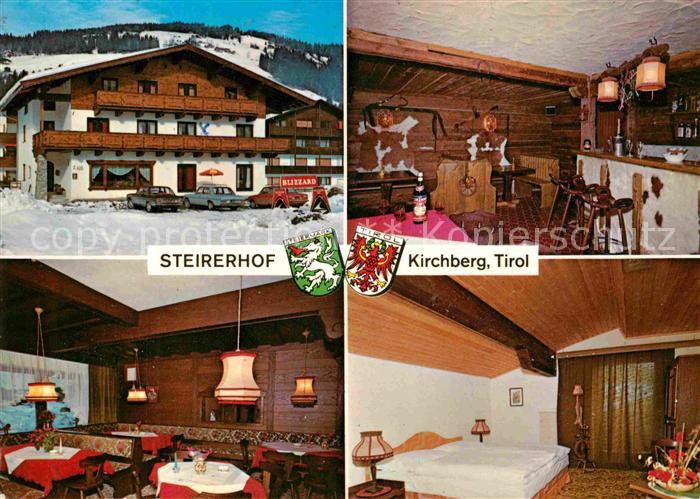 Kirchberg Tirol Pension Steirerhof Gaststube Bar Zimmer