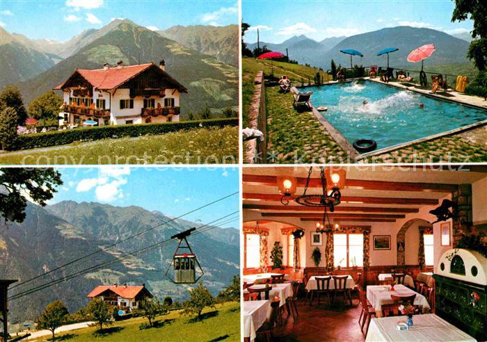 Schenna Meran Gasthof Pichler Schwimmbad Seilbahn Gas