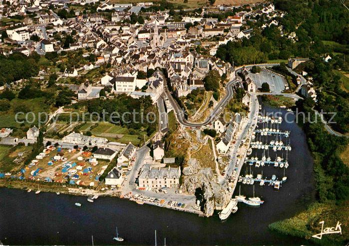 La Roche-Bernard Fliegeraufnahme Yachthafen
