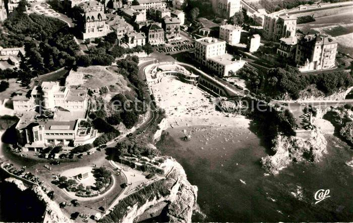 Biarritz Pyrenees Atlantiques Fliegeraufnahme Port-Vieux