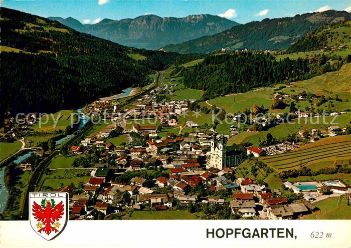 Hopfgarten Brixental Fliegeraufnahme Pfarrkirche Hohe Salve