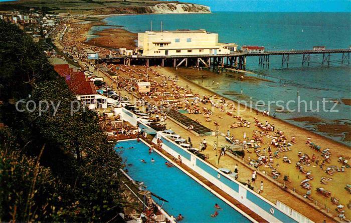 Sandown Isle of Wight Swimming Pool Esplanade Pier Pavilion and Culver Cliv