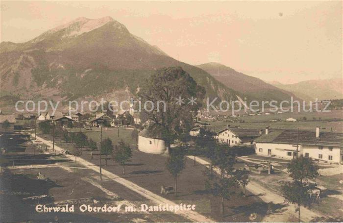 Ehrwald Tirol Oberdorf mit Danielspitze