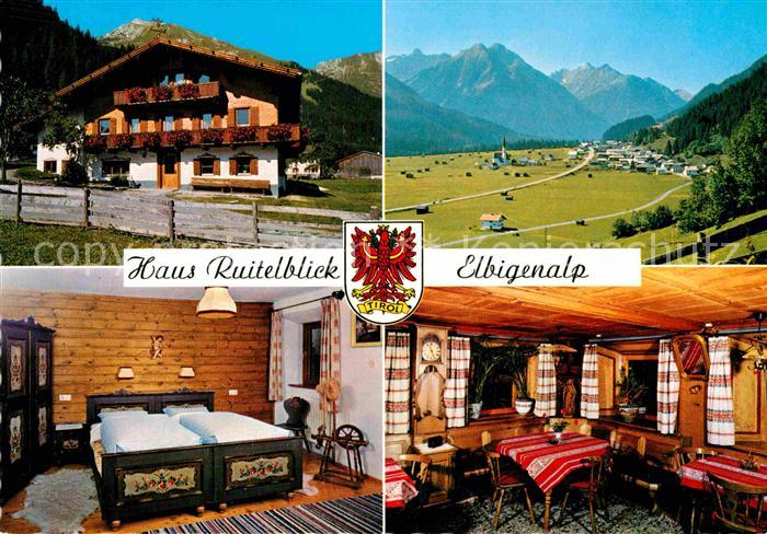 Elbigenalp Haus Ruitelblick Zimmer Gaststube Panor