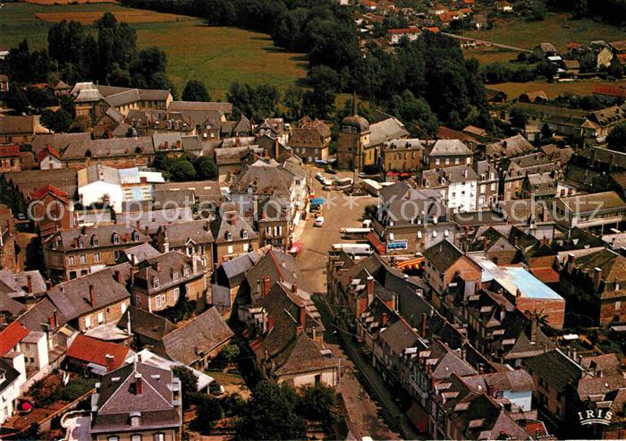 Correze En avion au dessus d Objat Vue partielle