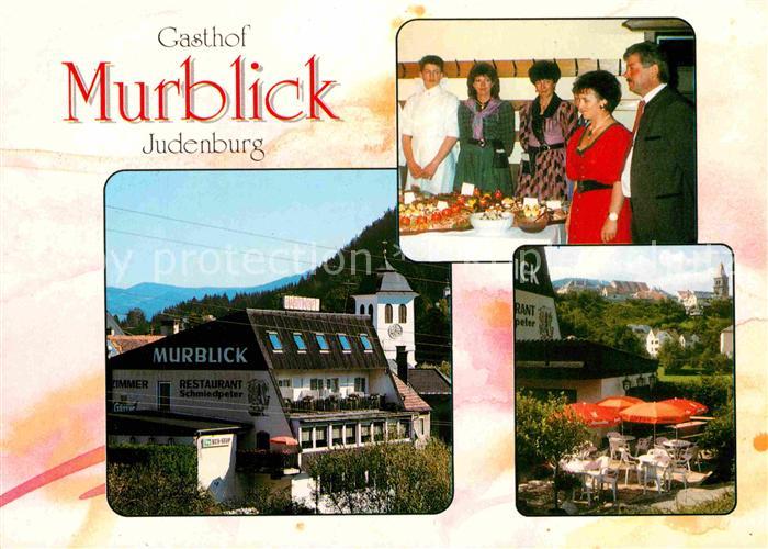 Judenburg Steiermark Gasthof Murblick Gedeckte Tafel Terrasse