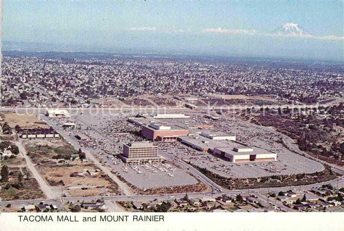 Tacoma and Mount Rainier Fliegeraufnahme