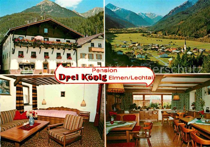 Elmen Tirol Pension Drei König Zimmer Gastraum Pano