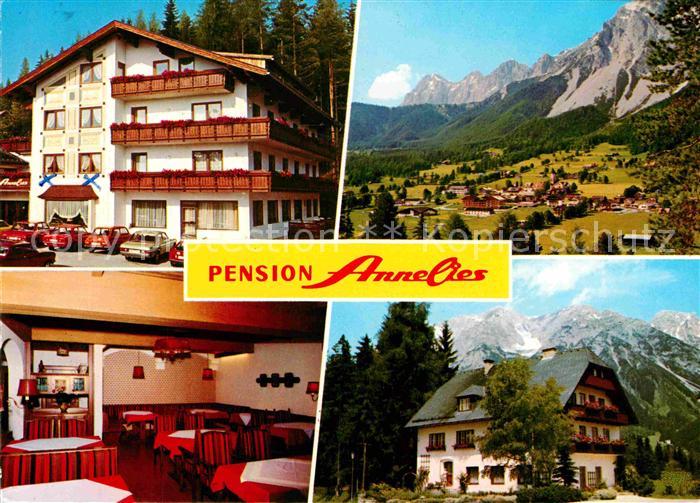 Ramsau Dachstein Steiermark Pension Annelies Gaststube Panorama