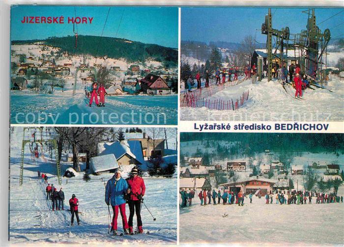 Bedrichov Friedrichswald Jizerske Hory Lyzarske stredisko Triokarte