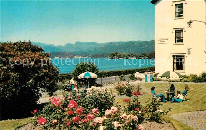 Windermere Town Lake and Langdale Pikes Low Wood Hotel
