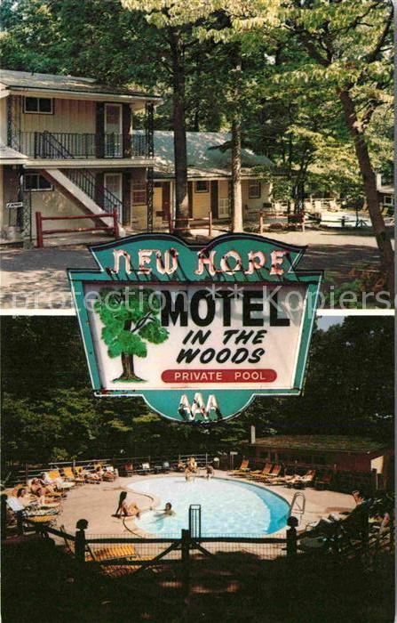 New Hope Pennsylvania Motel in the Woods Swimmingpool