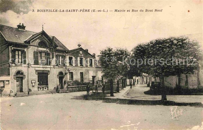 Boisville-la-Saint-Pere Mairie et Rue du Bout Neuf