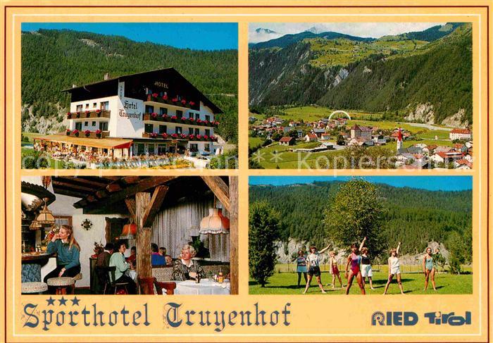 Ried Tirol Sporthotel Truyenhof Gastraum Gymnastikgruppe Panorama