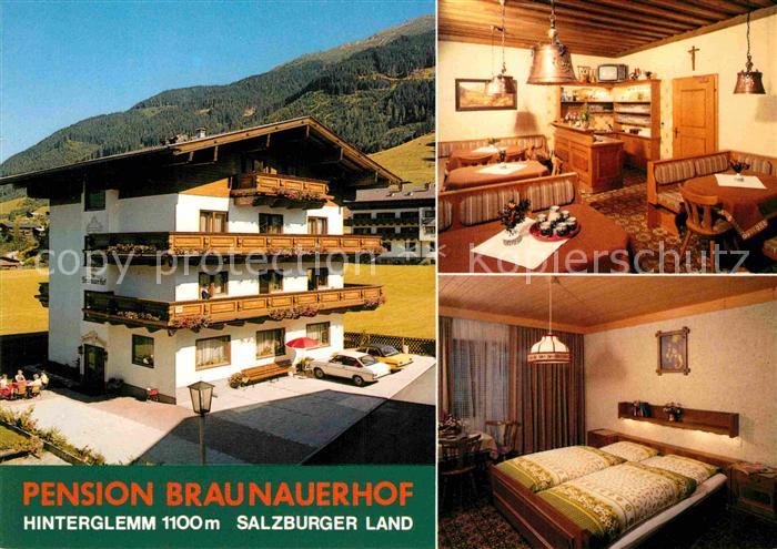 Hinterglemm Saalbach Pension Braunauerhof Gaststube Zimmer