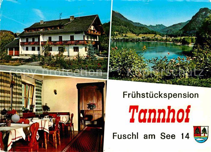 Fuschl See Salzkammergut Pension Tannhof Gaststube