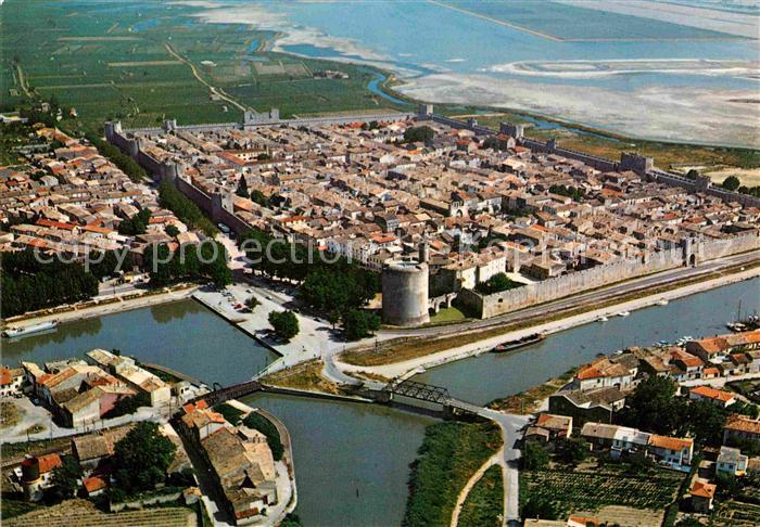 Aigues-Mortes Gard La Ville du Roi Saint Louis Vue aerienne