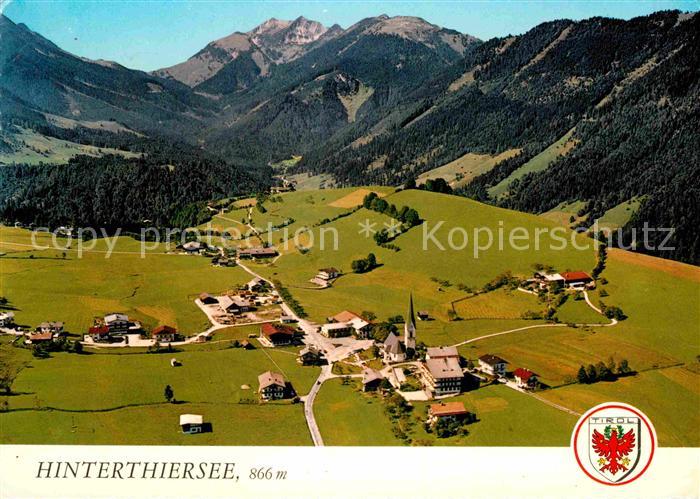 Hinterthiersee Fliegeraufnahme mit Hinterem Sonnwendjoch