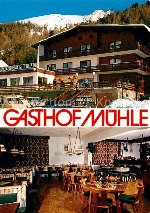 Obergurgl Soelden Tirol Gasthof Muehle Gastraum