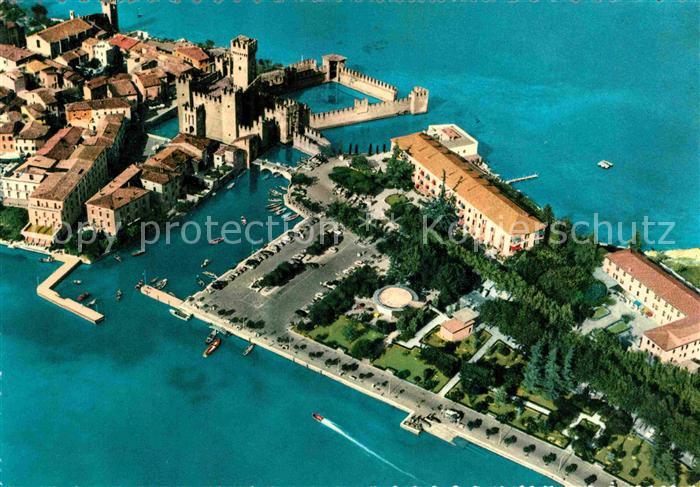Sirmione Lago di Garda Fliegeraufnahme