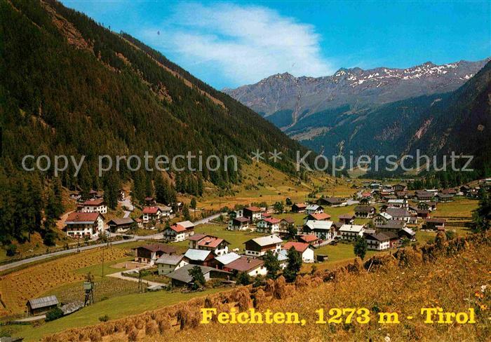Feichten Kaunertal Fliegeraufnahme