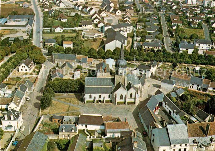 Artenay Vue aerienne Eglise Saint Victor et le quartier nord