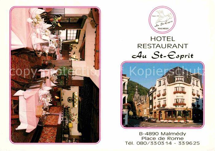 Malmedy Wallonie Hotel Restaurant Au St Esprit Gastraum