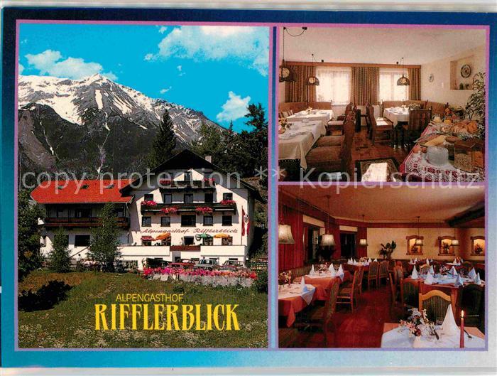 Tobadill Tirol Alpengastof Rifflerblick Gastraum Zimmer Panorama