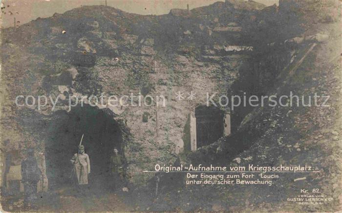 Luettich Liege Fort Loucin Kriegsschauplatz deutsche B