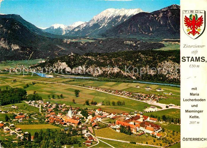Stams Fliegeraufnahme Maria Locherboden Mieminger Kette