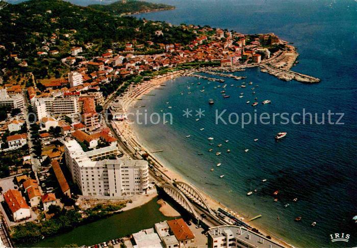 Sainte Maxime sur Mer Var Fliegeraufnahme Plage centre de la Vill