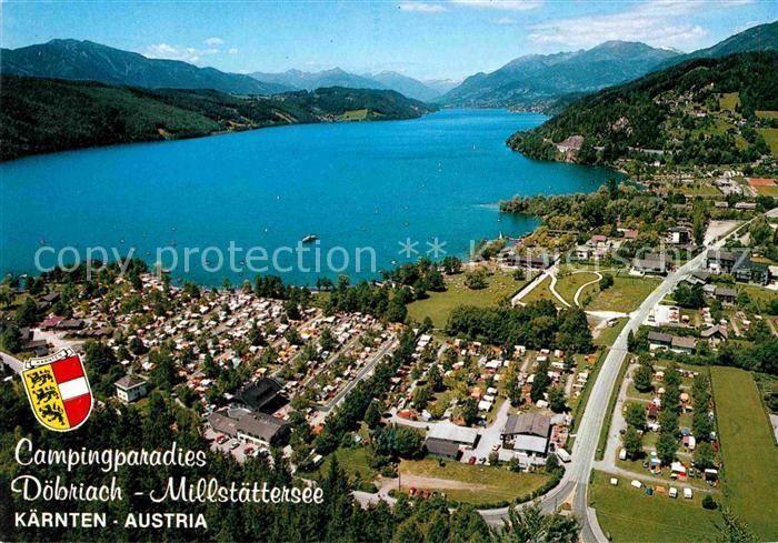 Doebriach Millstaettersee Campingjparadies Fliegeraufnahme