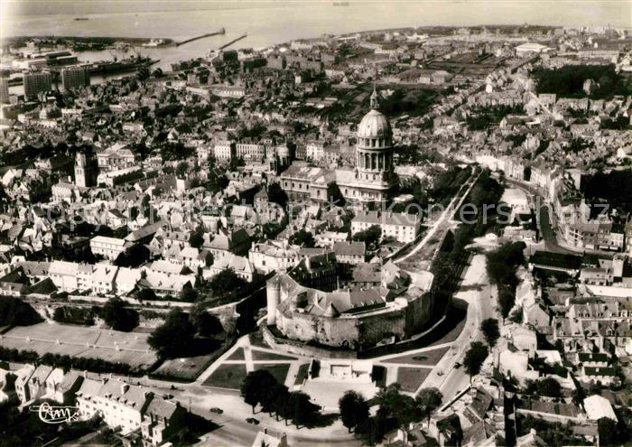Boulogne-sur-Mer Chateau Fliegeraufnahme Cathedrale