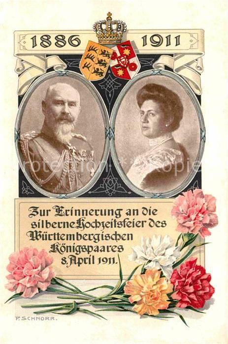 Stuttgart Silberne Hochzeit des Wuerttemberg Koenigspaares