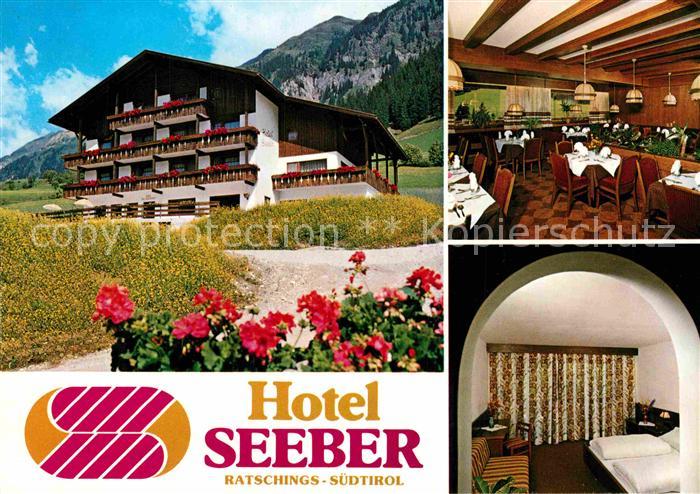 Ratschings Hotel Seeber Gastraum Zimmer