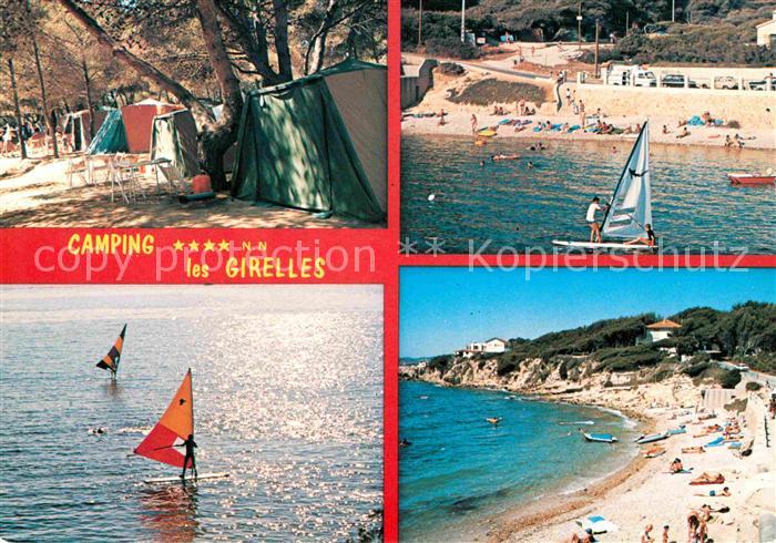 Sanary-sur-Mer Camping les Girelles Strand Windsurfen