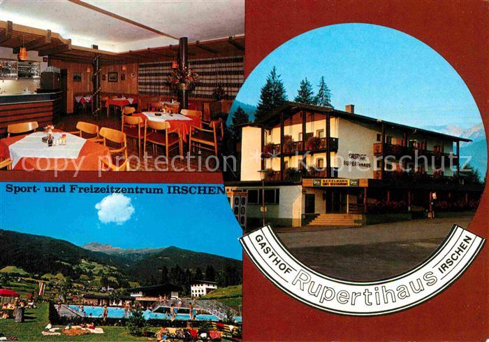 Irschen Kaernten Gasthof Rupertihaus Gastraum Schwimmbad