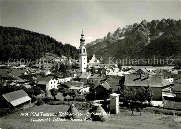 Dobbiaco Pustertal Suedtirol Kirche neuerKofl