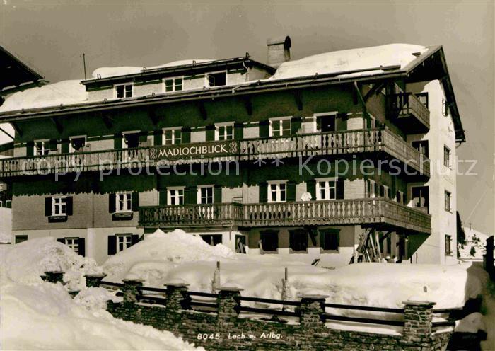 Lech Vorarlberg Pension Madlochblick Winter
