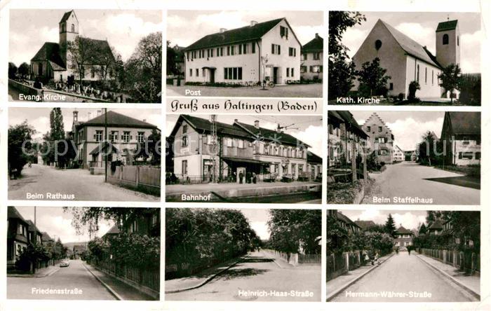 Haltingen Weil am Rhein BW Staffelhaus Rathaus Post Kirche